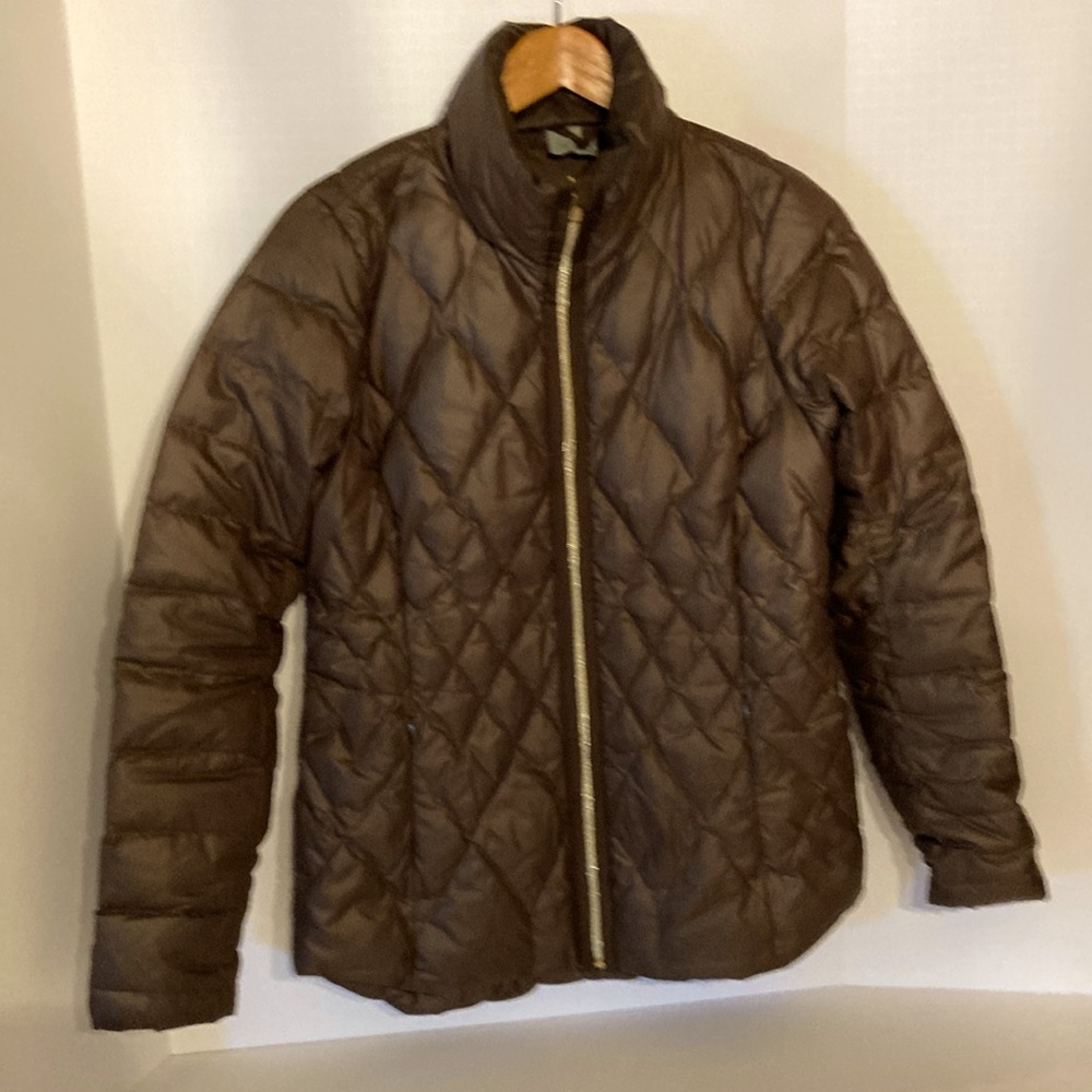 Athleta Quilted Responsible Down Goose Jacket with droptail